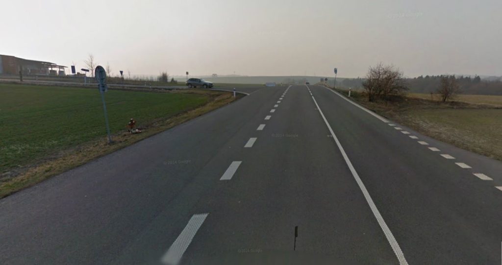 Ostrava - křižovatka na silnici I/11 – stav v roce 2014