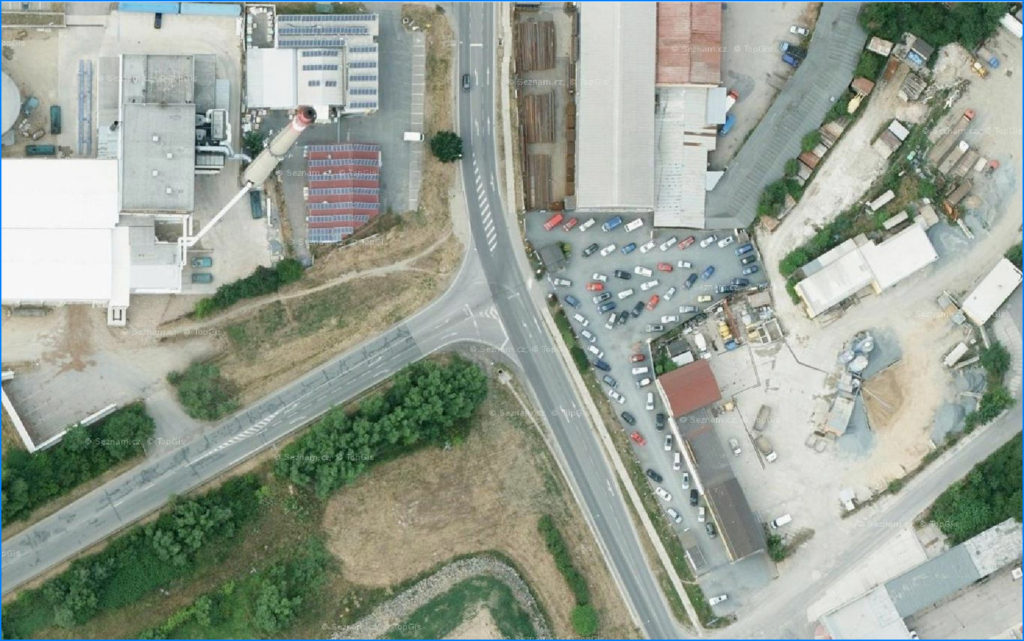 Křižovatka silnic II/360 a II/351 v Třebíči – aktuální stav