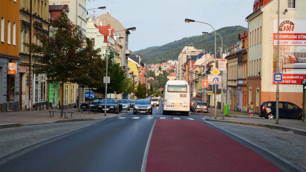 Přechod pro chodce na ulici Sokolovské v Karlových Varech – navržené opatření na Dopravní konferenci