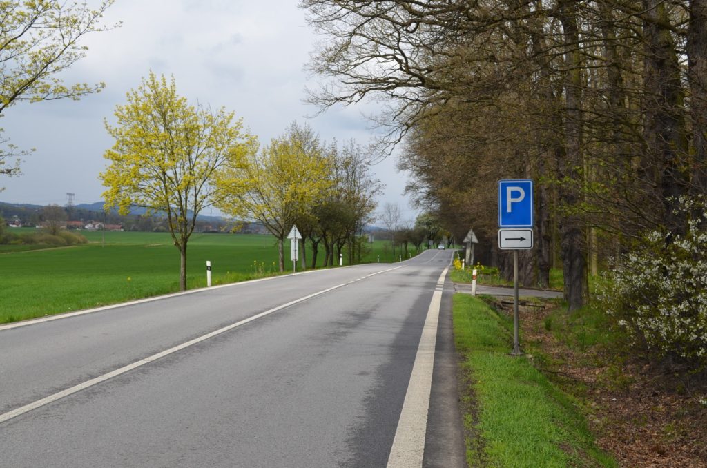 Úsek silnice I/20 u Libějovic – stav duben 2016